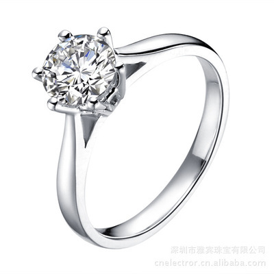 【雅賓珠寶首飾批發 飾品 工廠 鉑金950 結婚鉆石戒指批發 愛之翼】價格,廠家,圖片,手鏈,深圳市雅賓珠寶-